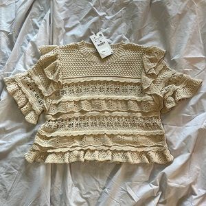 Zara Creme Top